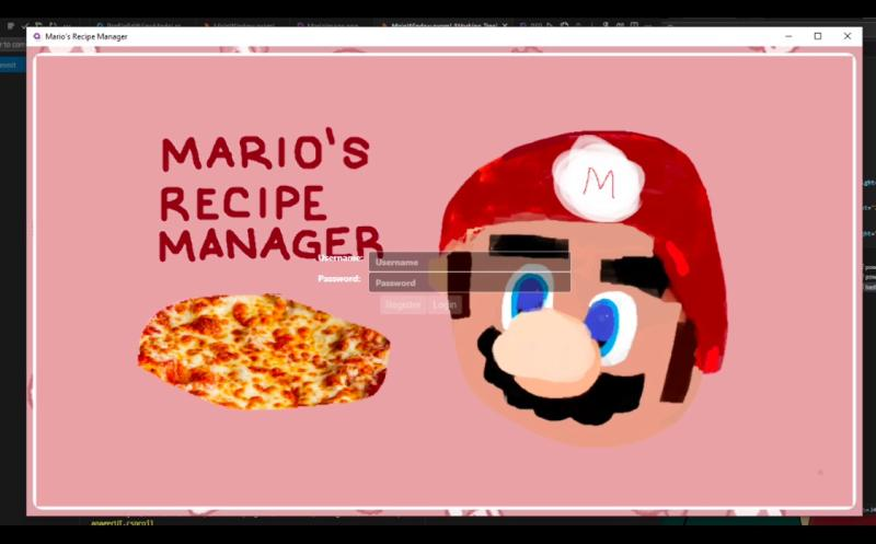 Mario's Recipe Manager preview
